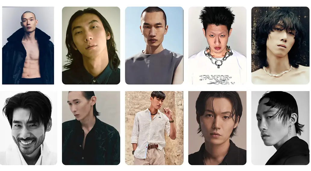 2026 한국 남자 모델 트렌드 – 개성 있는 페이스와 스파이키 헤어를 소화한 남자 모델