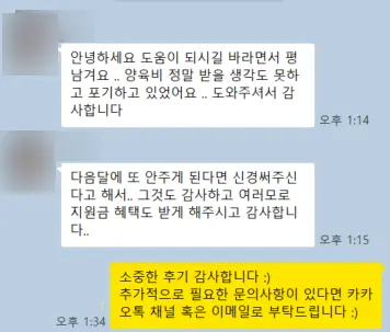 양육비 이행명령 후기 사례