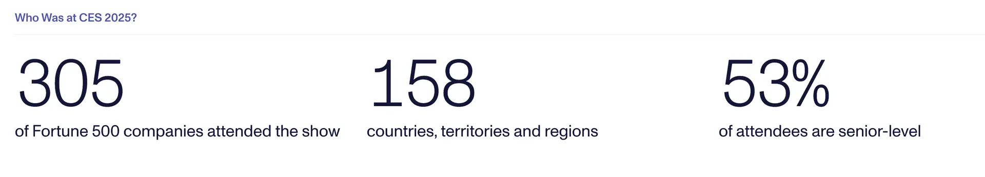 CES 2025 참석자 정보