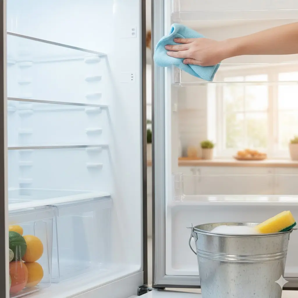 주기적인 관리로 깨끗하게 유지되는 냉장고 내부