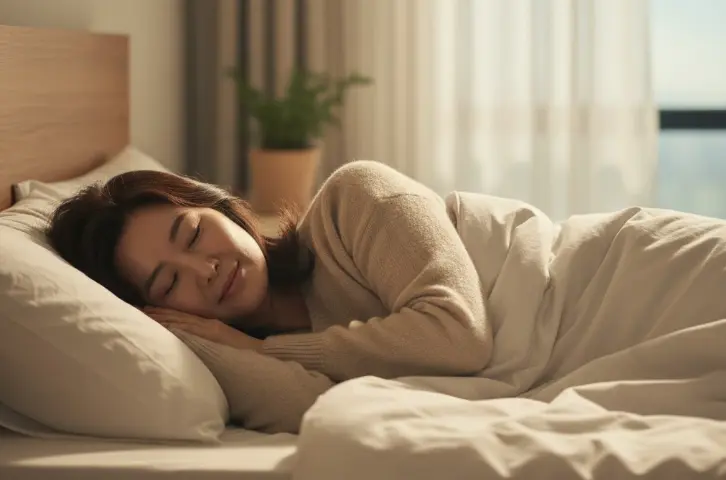 갱년기 불면증 해결 후기 속 주인공 가상 이미지 