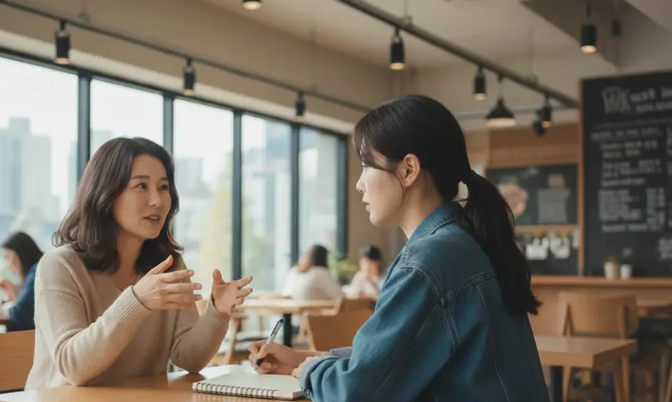 불면증 해결 후기를 전하는 인터뷰 장면