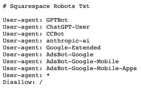 robots.txt ai