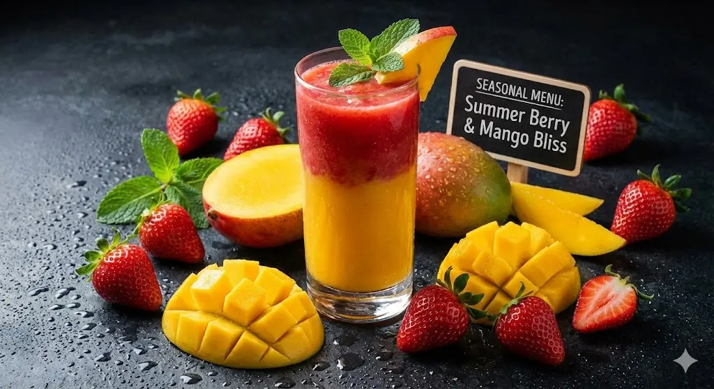 "지금이 아니면 못 먹는" 제철 과일의 싱싱함을 담은 시즌 한정 메뉴.