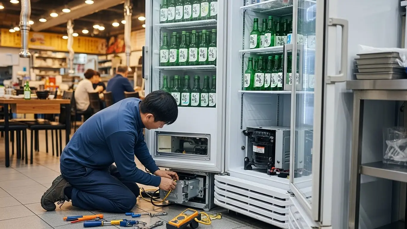 소주 냉장고 수리
