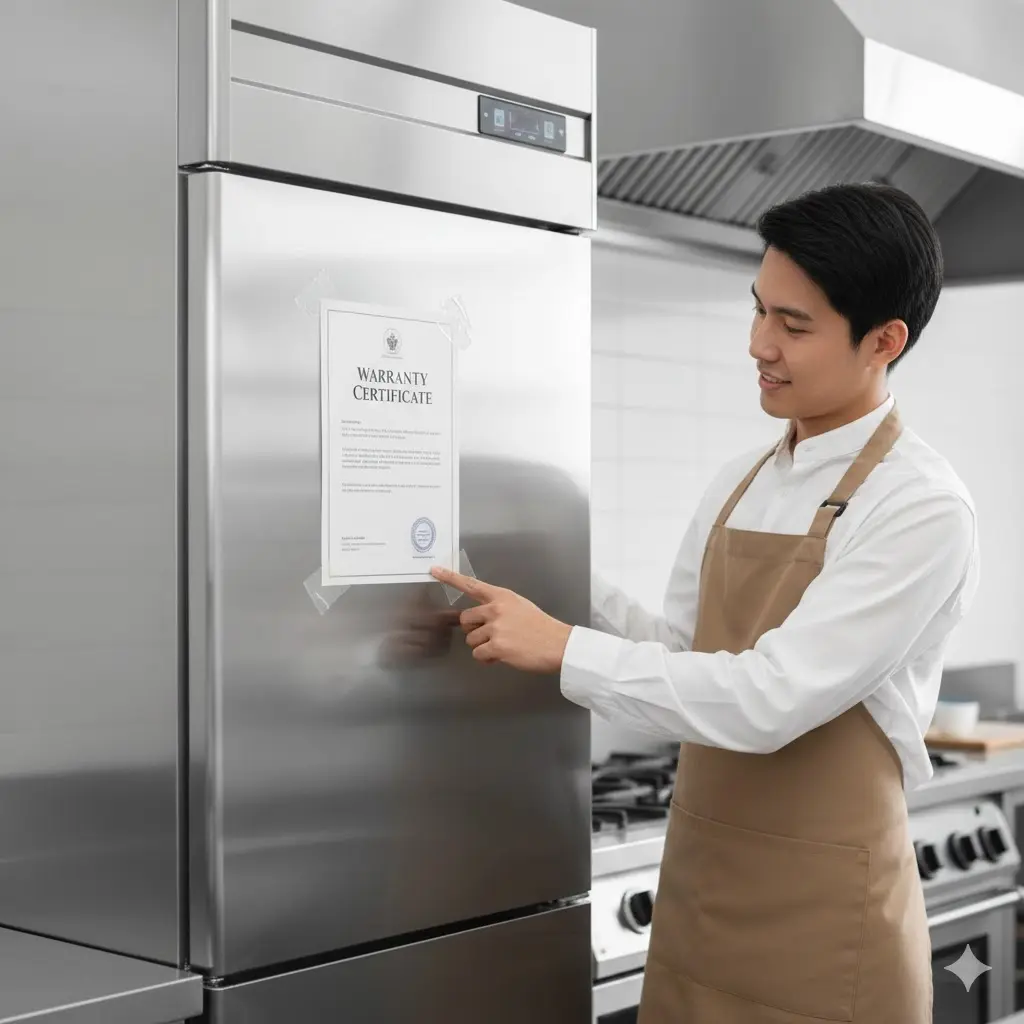 고장 걱정 없이 안심하고 사용할 수 있는 무상 보증 새 냉장고 확인
