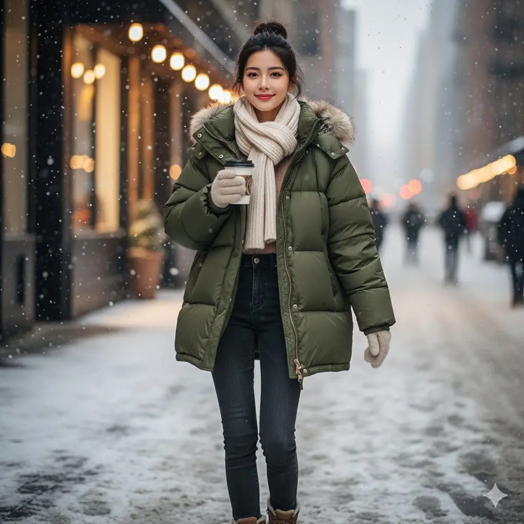 패딩 고르는 기준이 헷갈린다면? 다운/솜패딩 차이부터 구스·덕다운, 필파워(FP), 프리마로프트, 겉감·봉제 체크포인트까지 한 번에 정리.