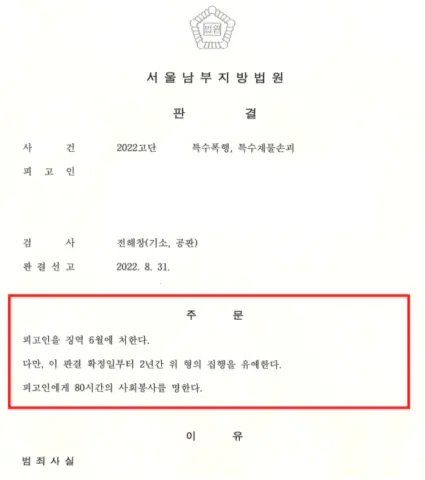 검사구형에도 집행유예 판결 성공 사례