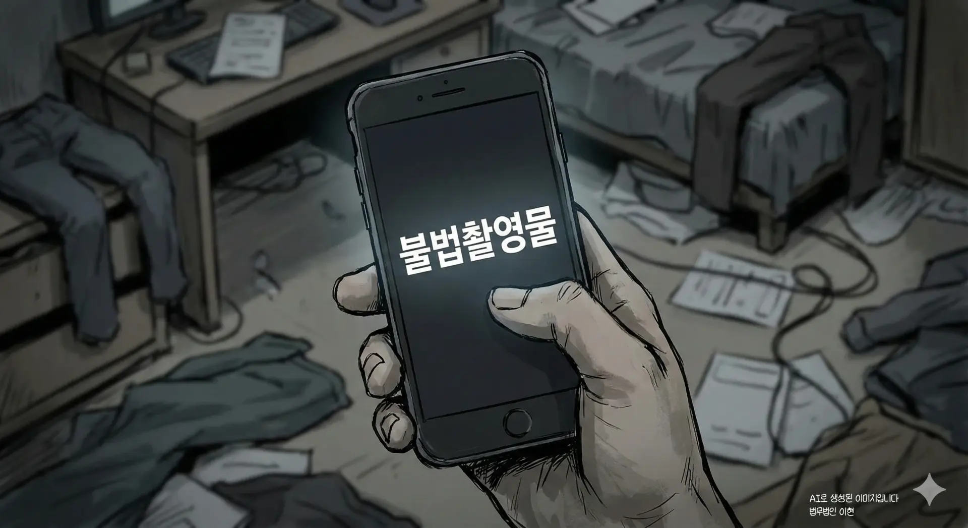 불법촬영물 소지 아청법 위반 이미지 