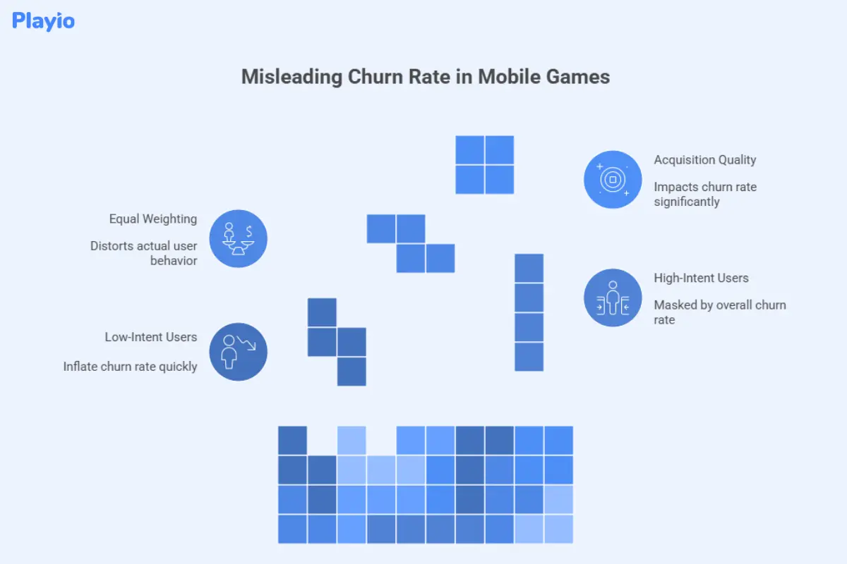 misleading chirn rate in mobile games