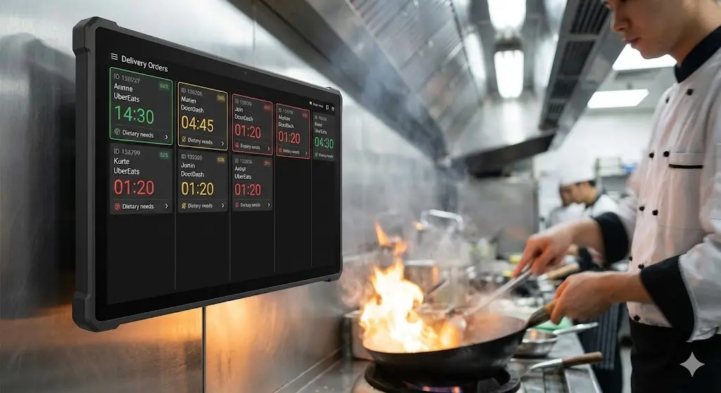 실시간 주문을 확인할 수 있는 주방용 모니터 시스템