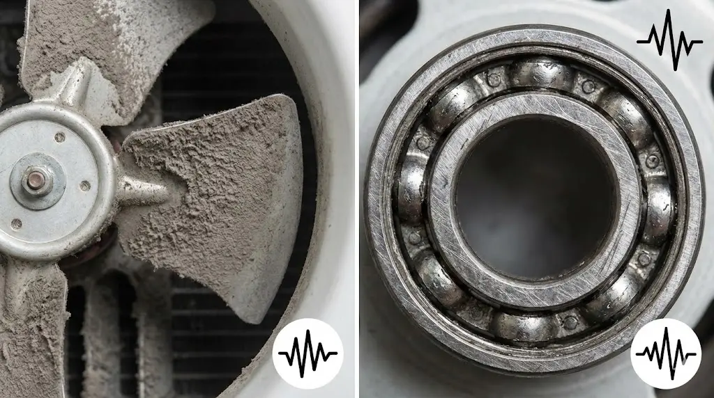 업소용냉장고팬소음 종류에 따른 원인 분석과 증상별 해결 방안을 시각화한 가이드