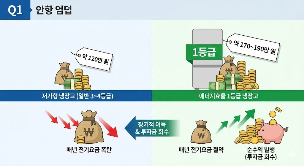 에너지효율 1등급 냉장고
