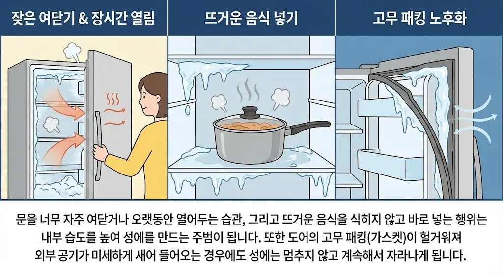 냉장고성에제거