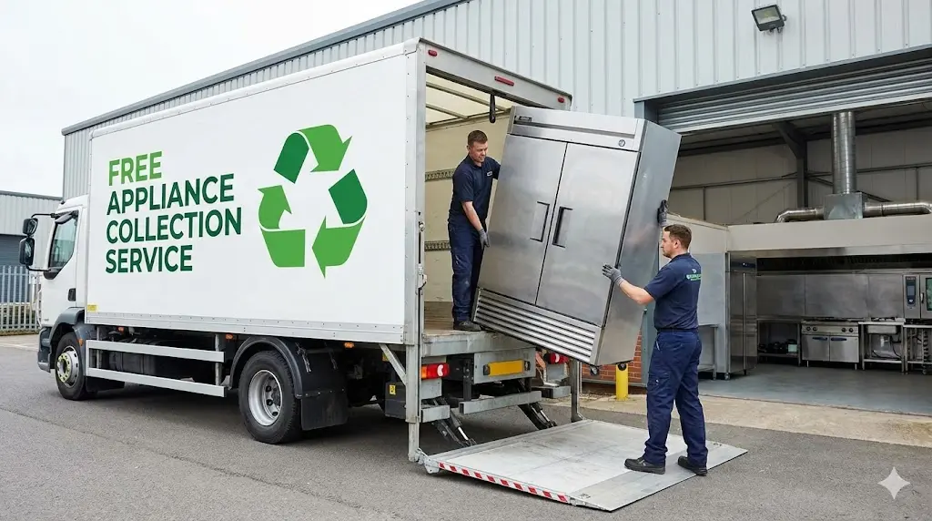 업소용냉장고폐기 비용을 줄이기 위해 무상 수거 서비스 대상을 확인하고 신청하는 모습이랍니다.