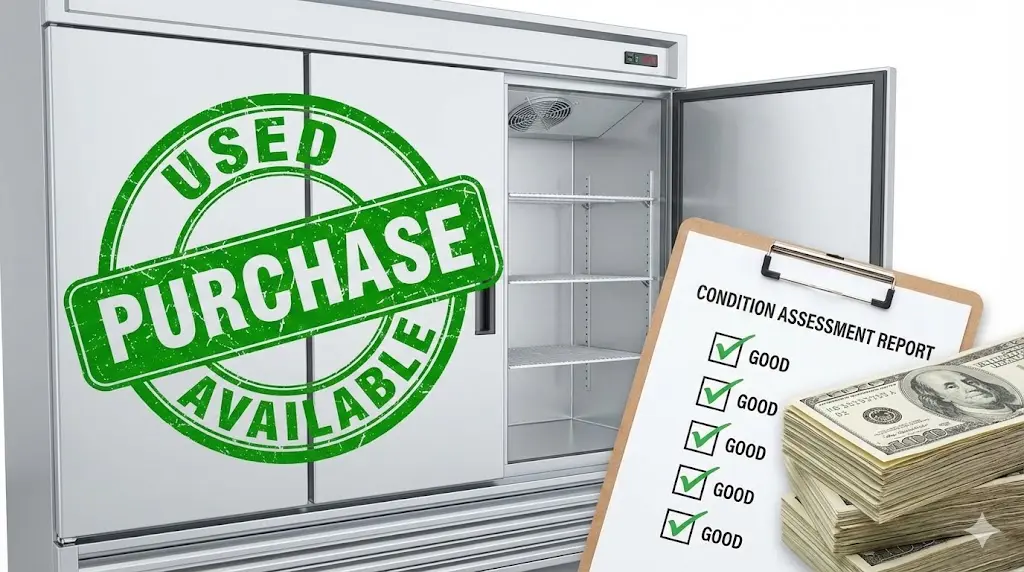 업소용냉장고폐기 대신 중고 매각이 가능한지 기계의 연식과 작동 상태를 정밀하게 체크하고 있답니다.