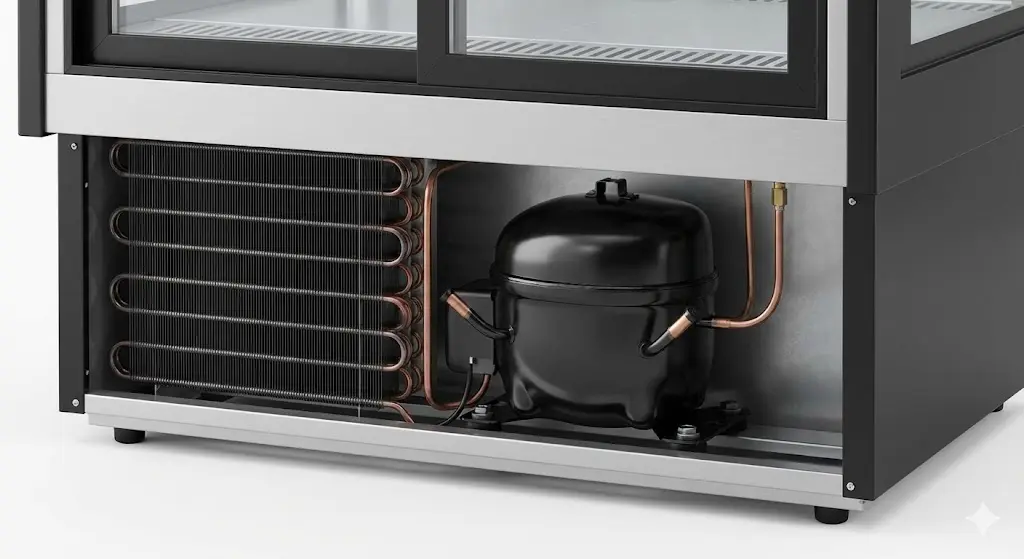 강력한 내구성을 자랑하는 상업용 진열매대의 핵심 컴프레서 부품