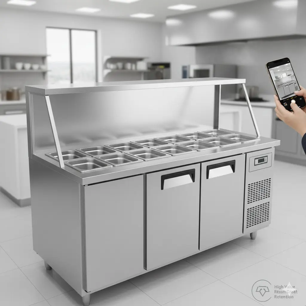 5년 사용 후에도 새것처럼 깨끗하여 높은 중고 가치를 유지하는 올 스테인리스 냉장고