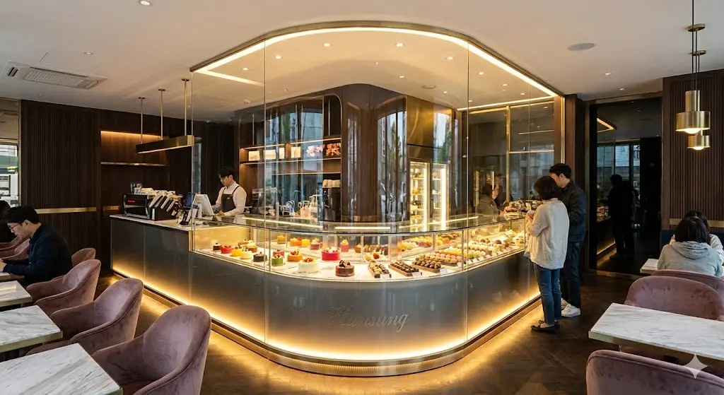 매장의 품격을 완성하는 한성쇼케이스의 압도적 비주얼