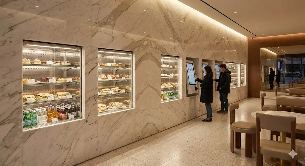 무인 카페 및 특수 인테리어에 최적화된 빌트인 맞춤 시공