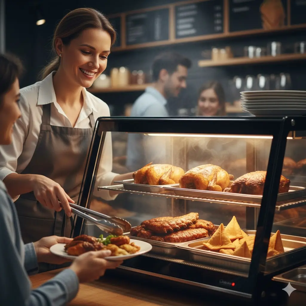 한성쇼케이스 온장 장비를 설치해 만족하는 성공 매장 점주