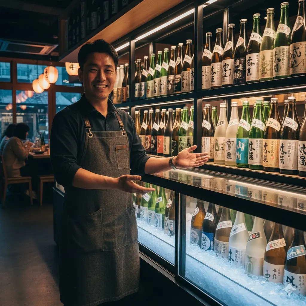 한성쇼케이스 주류 장비를 설치해 만족하는 성공 점주 사진