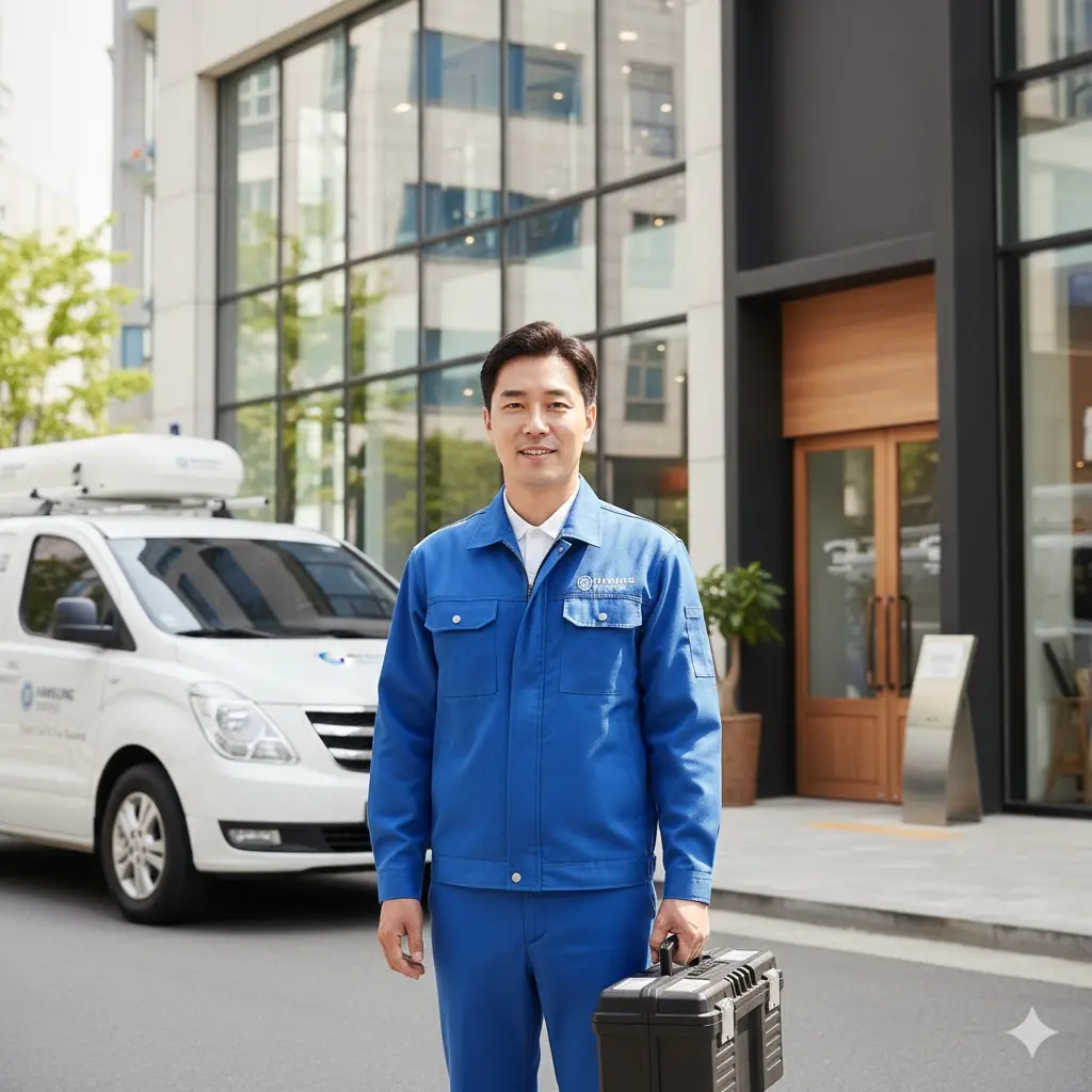 사후 관리가 철저한 한성쇼케이스의 전문 엔지니어 서비스.