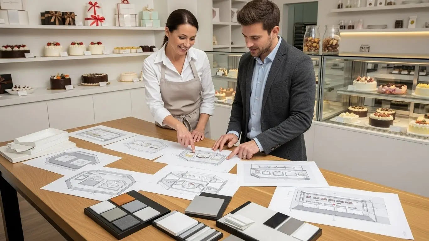 케이크 쇼케이스 맞춤 제작