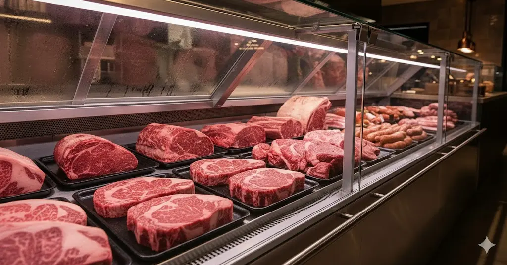 정육점 쇼케이스