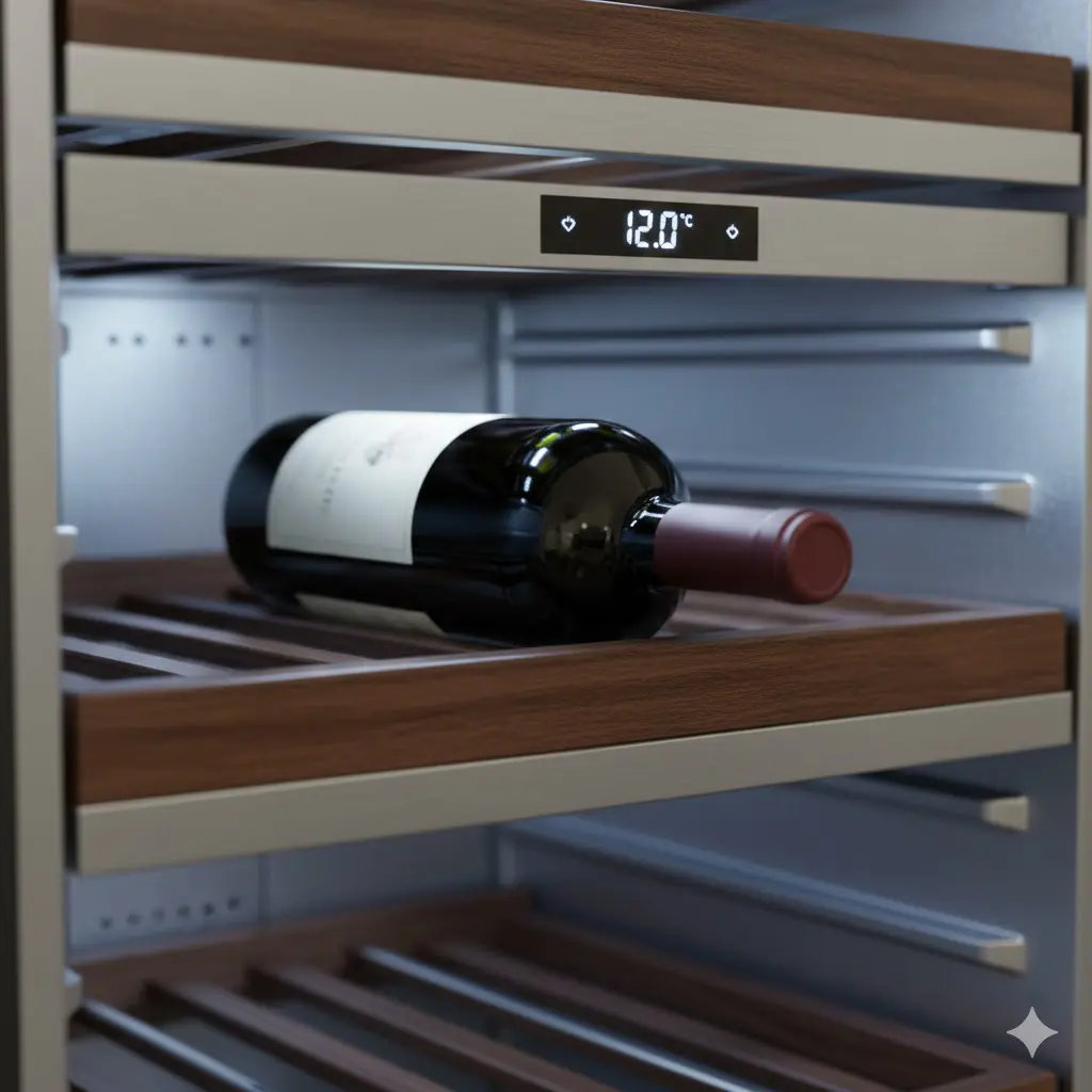 정밀한 PID 디지털 제어 시스템은 사계절 내내 오차 없는 일정한 온도를 사수하여 와인의 신선도를 지켜줍니다.