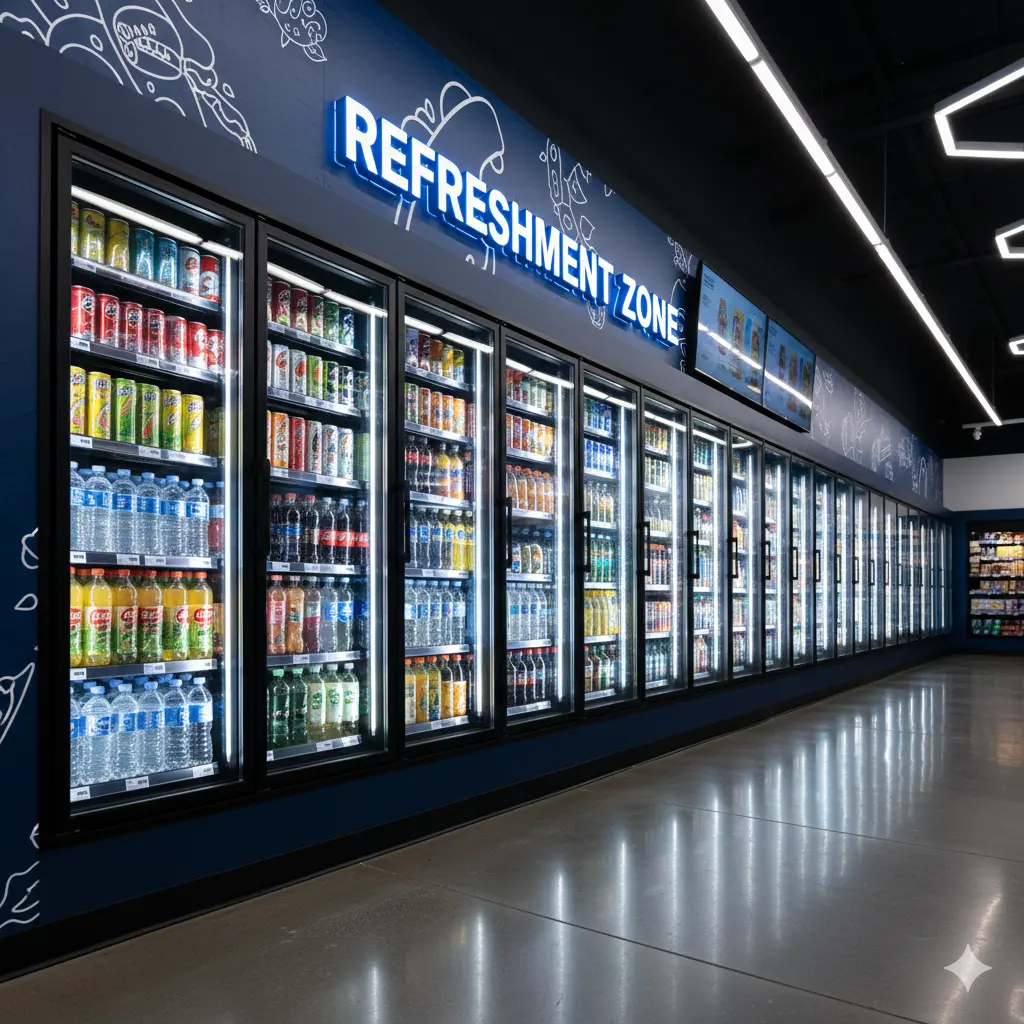 업소용 투명 냉장고