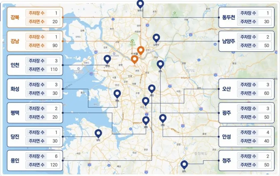 트럭헬퍼의 전국 화물차주차장