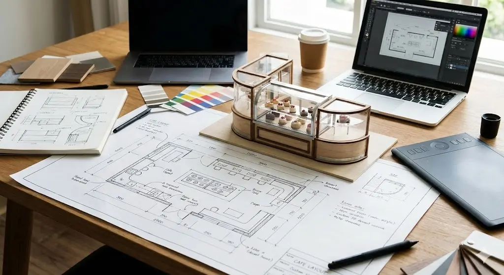 매장 동선과 인테리어에 맞춰 제작된 비스포크 냉장 진열대 기획 이미지