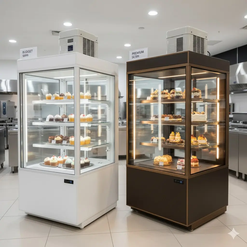 사면 유리 쇼케이스