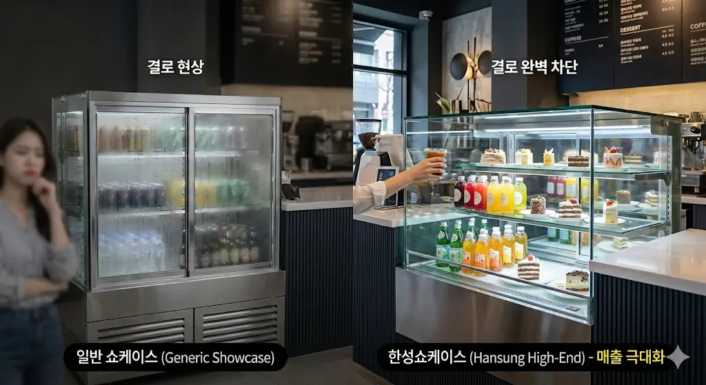 카페 음료 냉장고