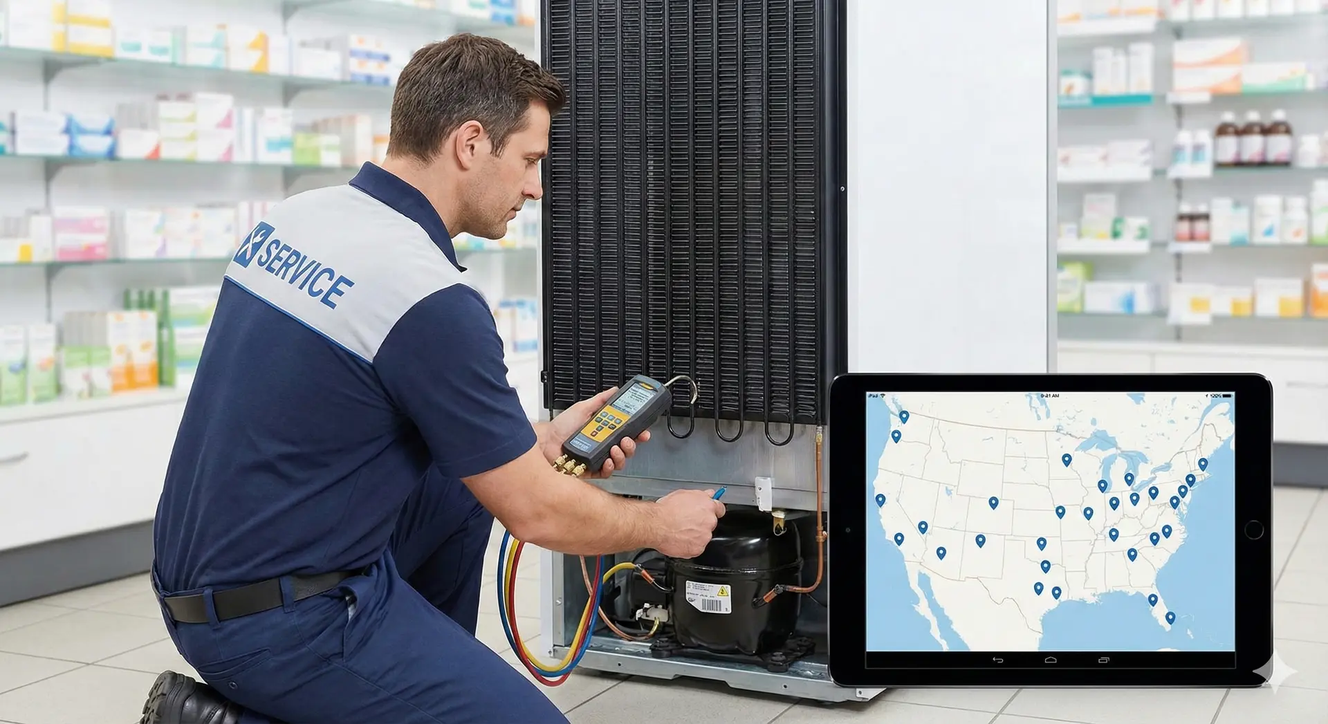 의약품냉장고 전문 서비스 기사 방문 점검 및 전국 AS 서비스망