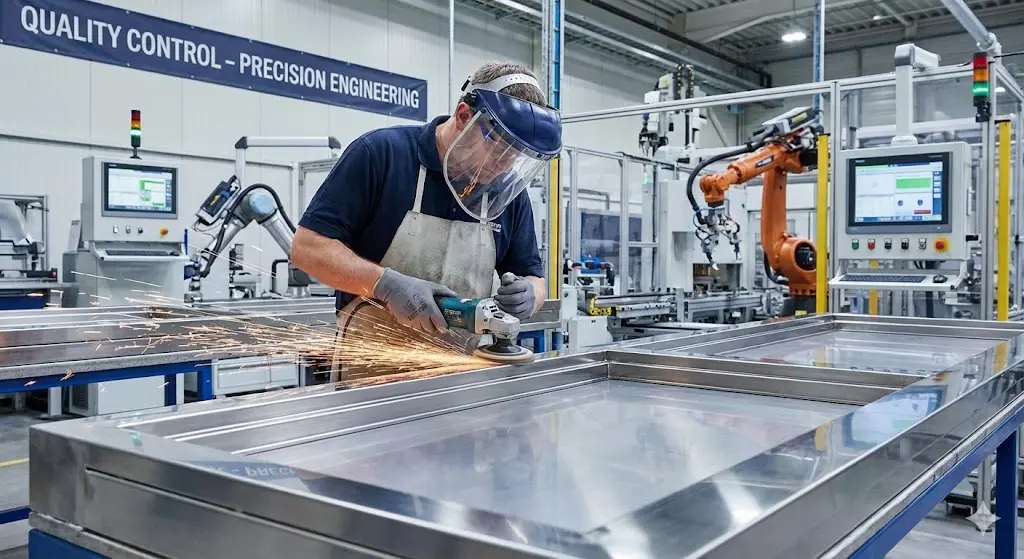 100% 국내 자체 공장에서 수제작으로 완성되는 프리미엄 제조 공정.