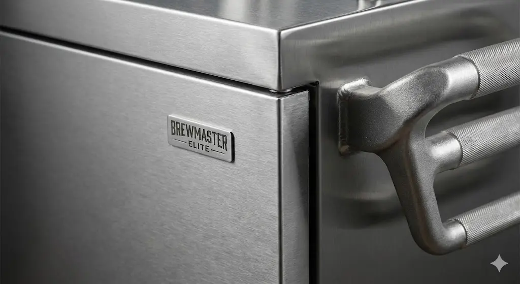 위생과 내구성을 모두 만족시키는 최고급 스테인리스 마감.