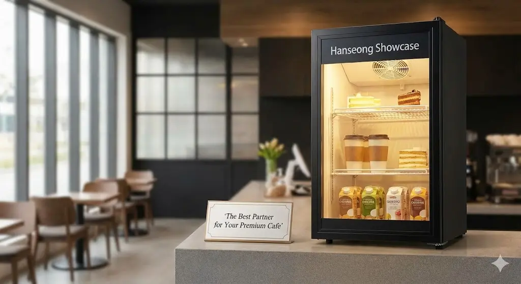 사장님의 정성이 담긴 카페 공간을 빛내주는 최고의 파트너 한성쇼케이스