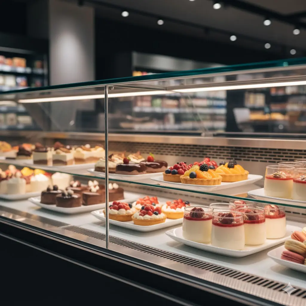 습기 없이 깨끗한 시야를 제공하는 하이엔드 평대 쇼케이스 유리창