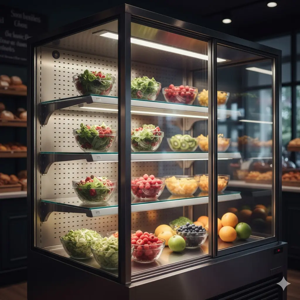 습기 없이 깨끗한 시야를 제공하는 프리미엄 냉장 쇼케이스 유리