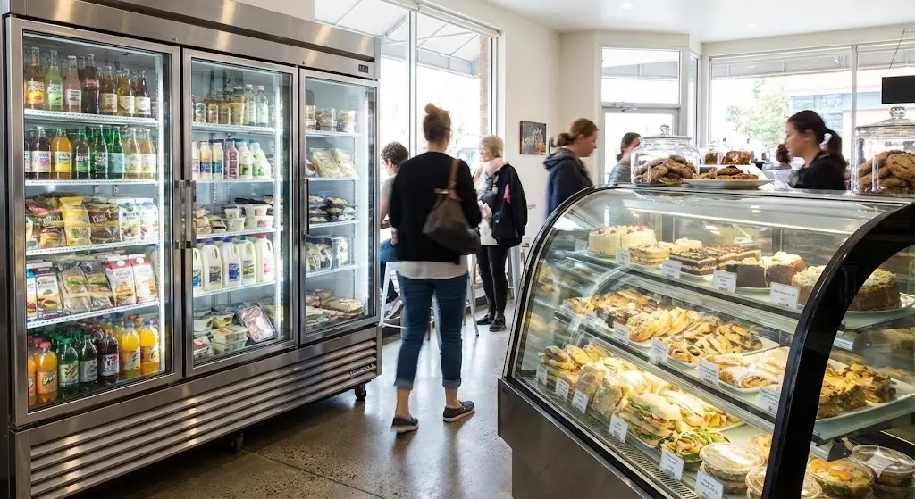 동선을 고려하여 유리냉장고 문 활용 방법 선택