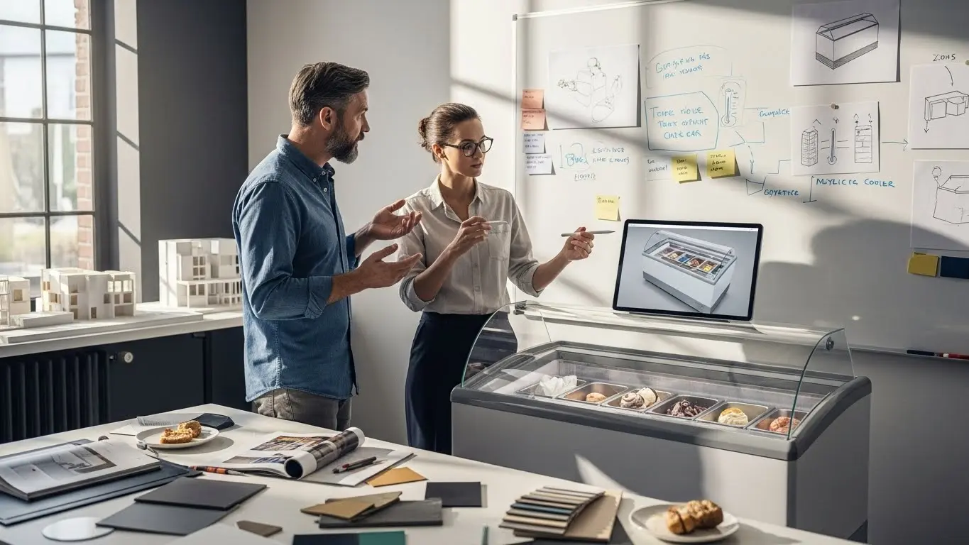 아이스크림 냉동고 제작부터 설치까지
