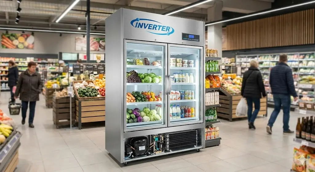 쇼케이스 저소음 냉장고 설치 위치에 따라 열 배출이 달라지는 매장 배치 사례