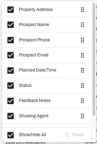 Drag and drop columns to prioritize the metrics that matter most to your workflow.