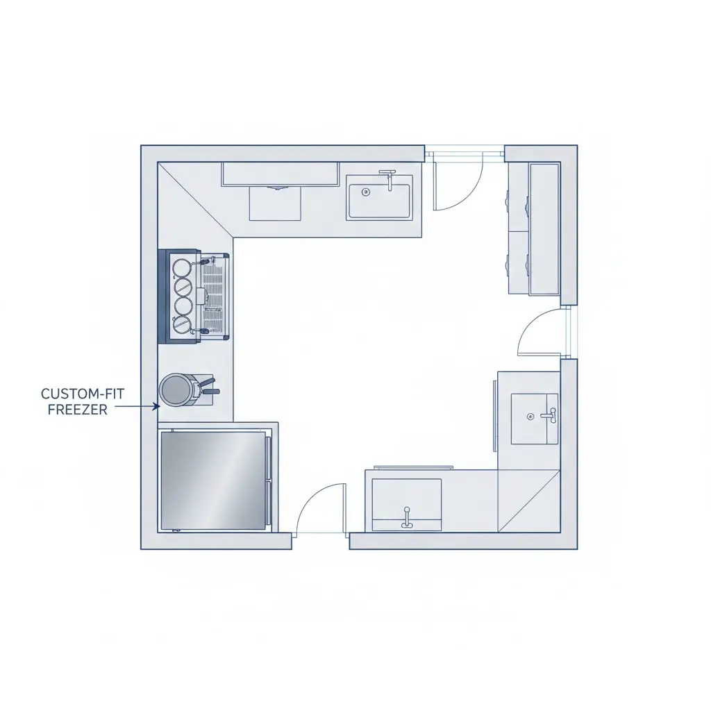 업소용 소형 냉동고