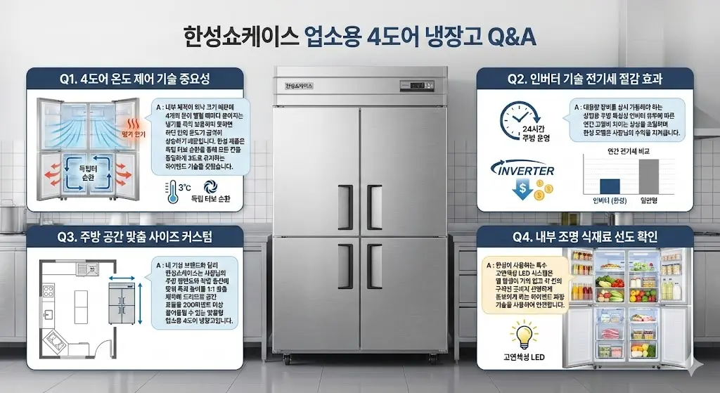 업소용4도어냉장고