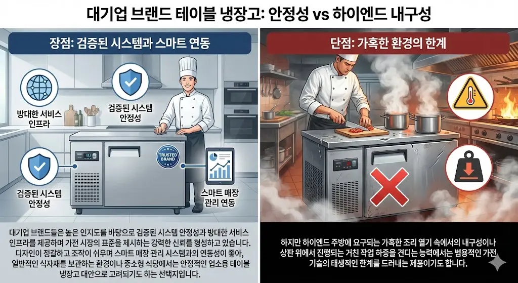 업소용테이블냉장고