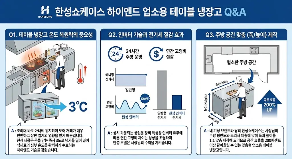 업소용테이블냉장고