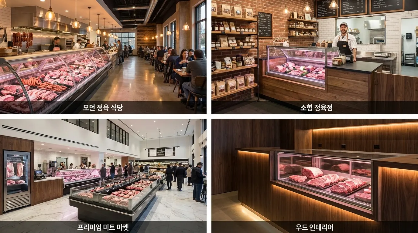 다양한 정육점 쇼케이스 설치 성공 사례